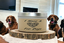 Load image into Gallery viewer, I Have A Heart For Dogs 6 oz. Tin - Oakmoss &amp; Amber
